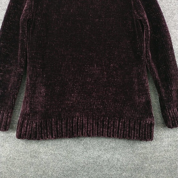 Orvis Women's Knit Sweater Purple Medium Long Sleeve Crew Neck Regular Fit - Picture 4 of 11